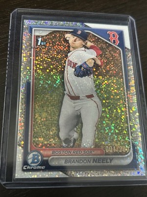 2024 Bowman Baseball Brandon Neely Speckle 001/200 Red sox 1st Bowman 