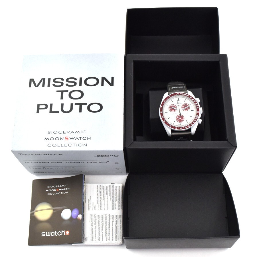 Omega Swatch Wristwatch Speedmaster Pluto Model Mission To