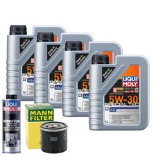 Motoröl 5W30 LIQUI MOLY Leichtlauf Special Tec Ll 4L +MANN Ölfilter +Spülung