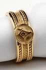 Silver Mason Band Ring - Master Mason Symbol Jewelry, Masonic Men's Ring