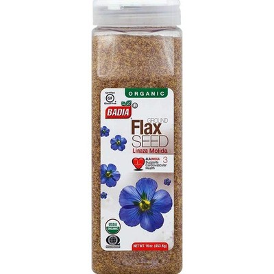 Organic Ground Flax Seed, 16 Ounce  4 per case.