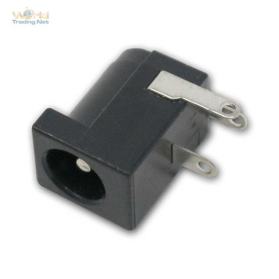 Kunststoff DC-Einbau-Buchse Print-Montage für Hohlstecker 5,5x2,1mm oder 2,5mm