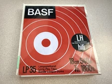 BASF TP18 5" 1800ft 1/4" 13cm 540m Magnetic Tape - New NOS Sealed - Reel to Reel