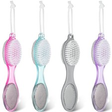 Sieral 4 Pcs Foot Brush for Shower 4 4 Count Pack of 1 , Blue,green,purple