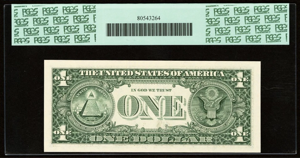 5 of Kind NEAR SOLID # 88888000 Consecutive Fancy Binary serial # PCGS 65 PPQ $1 - Image 3 of 3