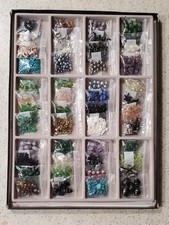 Lot Beads/Jewelry Supplies 48 'Bags' NEW - UNIQUE LOTS bx50 