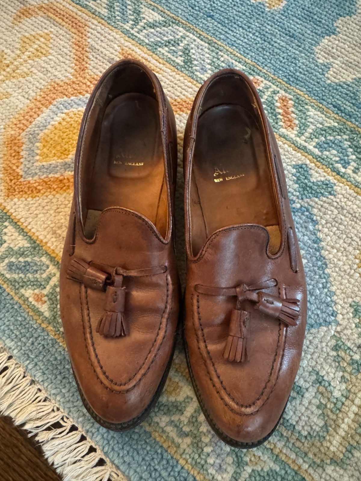 Alden 662 Burnished Tan Calfskin Tassel Loafer