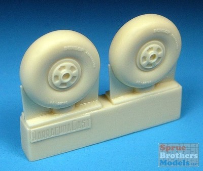 BARBR72246 1:72 BarracudaCast Beaufighter Early Wheels - No Tread