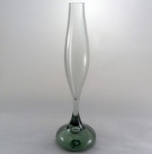 Murano Smoky Bud Vase with Bubble Base