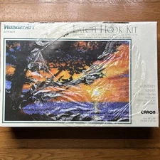 WonderArt  Caron Latch Hook Kit Monterey Sunset  30" x 50"  #4429 Brand New