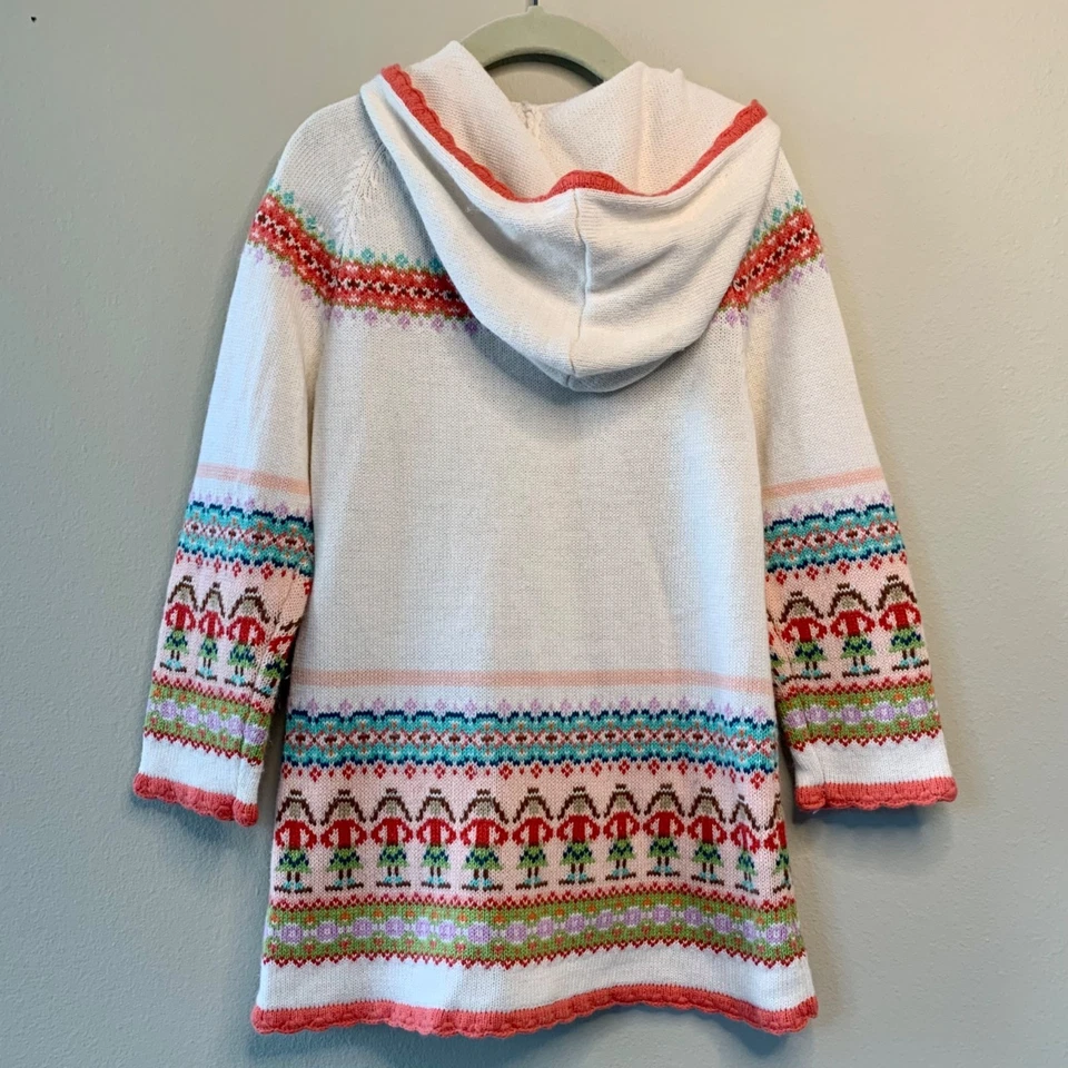 Vestido Suéter Cascanueces BABY GAP Niñas 5 5T Fair Isle Vacaciones Suave Mezcla de Angora Foto 2 de 4