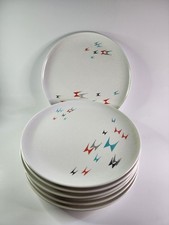 Eight (8) 10 DINNER PLATES Vintage MCM Branch...