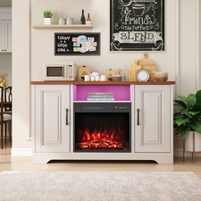 Electric Fireplace Insert 750W/1500W Fireplace Heater w/9H Timer 20”