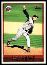 Brad Radke 1997 Topps #257 Minnesota Twins MLB READ FREE SHIPPING AutographDen