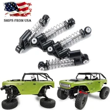 4pcs/Set Alu Alloy Double Tube Shock Absorber For 1/24 Axial SCX24 90081 RC Car