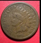 1872 US Indian Head Cent! KEY DATE! Hard to Find! Good Details! Old US Coin!