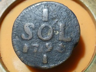 SIEGE DE LUXEMBOURG 1 SOL 1795 RARE & QUALITE TB !