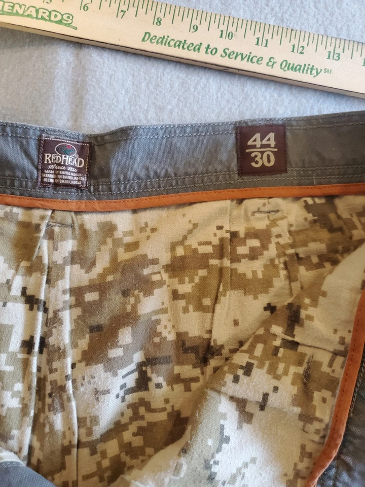 Realtree Men's Large Redhead Fleece Lined Carpenter Pants Hunting 44x30 - Image 3 of 4