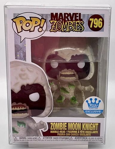 Zombie Moon Knight Pop #796 Marvel Zombies Funko Excl 2021 Vaulted w/Protector