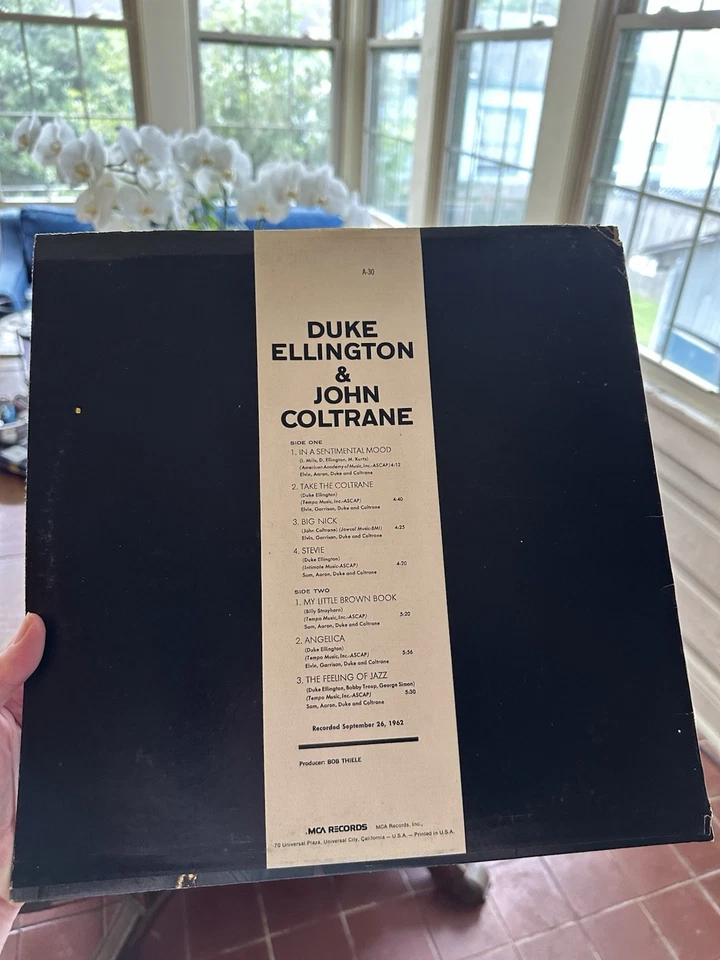Duke Ellington & John Coltrane Vinyl LP  MCA 29032 Reissue 1980 - Image 2 of 4