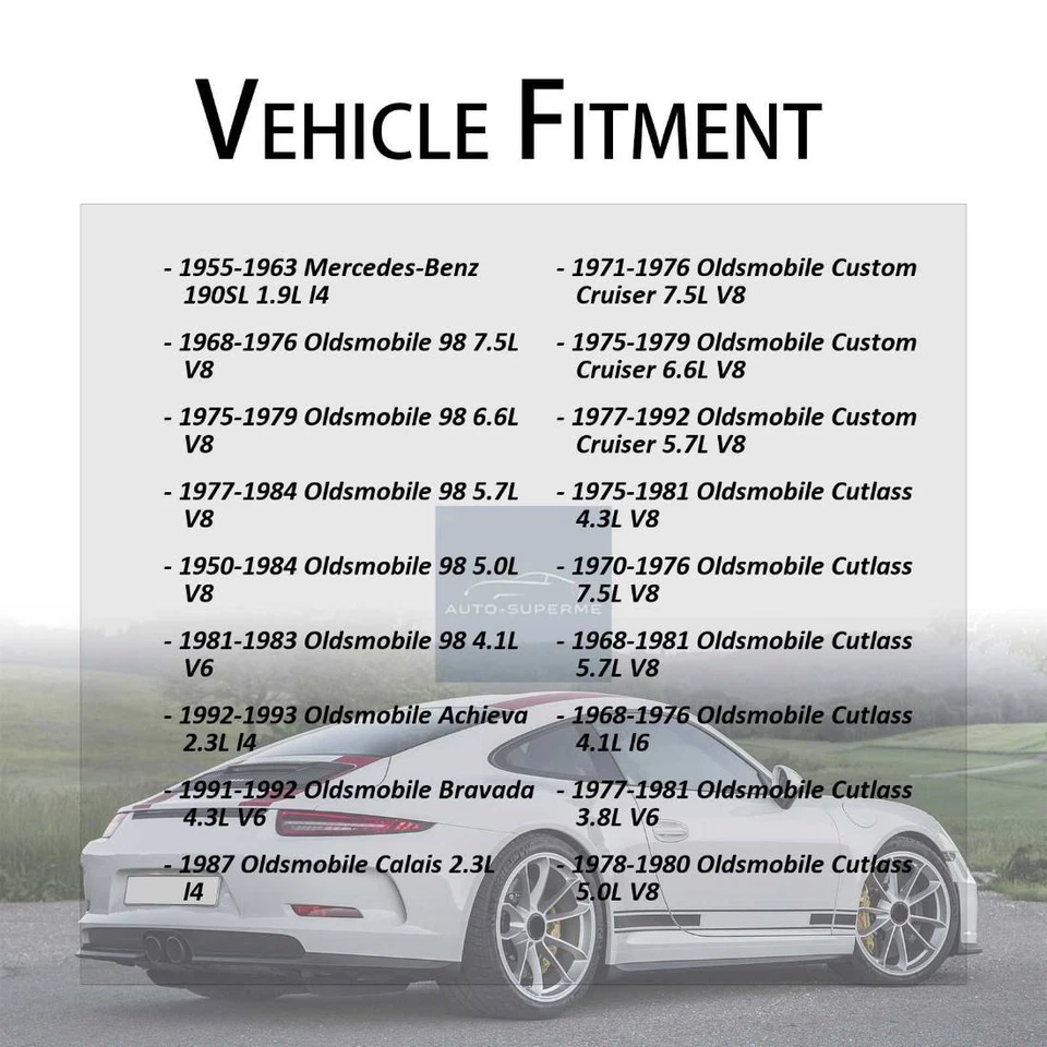 Termostato de refrigerante de motor para Oldsmobile Cutlass Calais 1978-1984 Foto 2 de 4