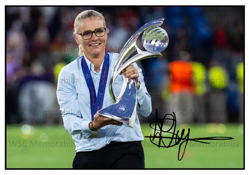 9854. Sarina Wiegman Signed Pictures (A4 Prints) England Holland Netherlands