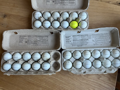 34 Used ProV1 and Pro V1x Titleist Golf Balls 10% OFF! One Yellow ProV1x