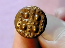   ANTICO DISTINTIVO DA GIACCA DA COLLEZIONE A CROCE MEDIEVALE MASSONICO 