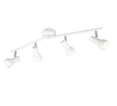 Reality Deckenstrahler 4er Spot Cantar weiß matt GU10  Deckenlampen &