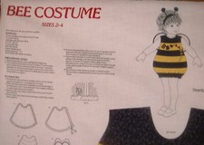 HALLOWEEN COSTUME - BUMBLE BEE - Costume Fits Toddlers Sizes 2-4 60" Wide PANEL
