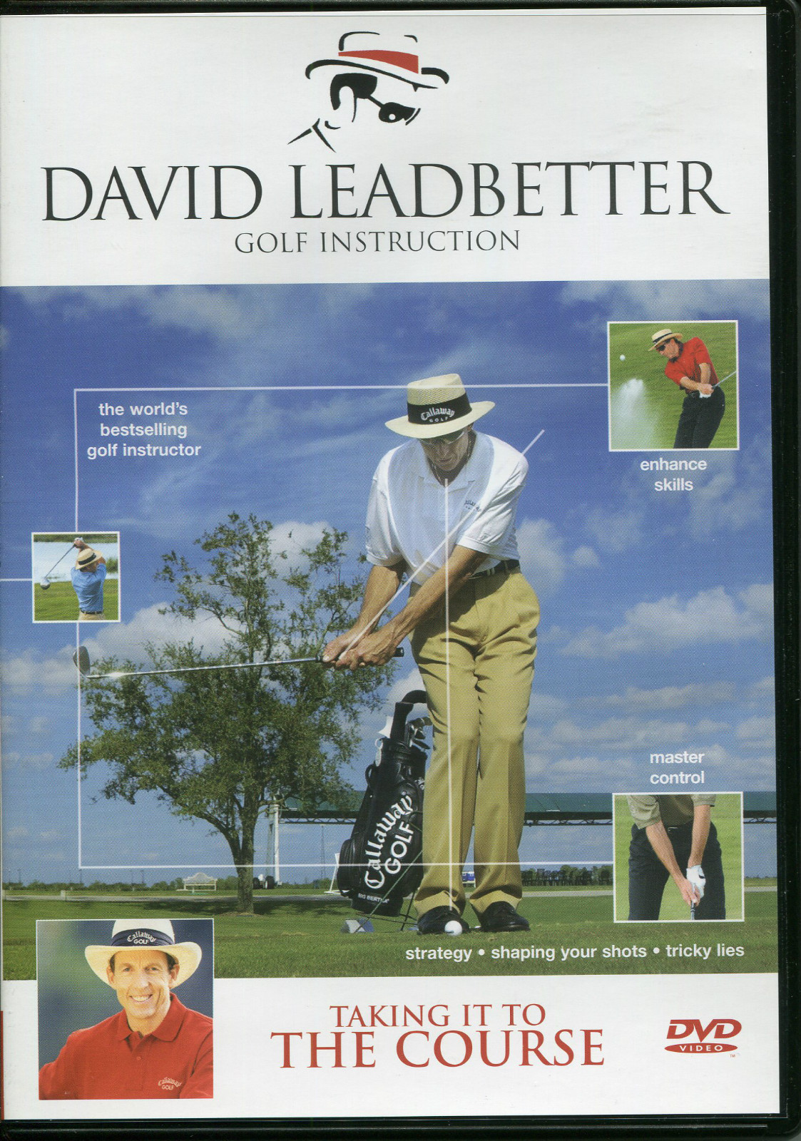 DAVID LEADBETTER GOLF INSTRUCTION DVD - TAKING IT TO THE COURSE, STRATEGY & MORE
