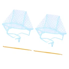 2 Sets Hair Streaking Cap Disposable Hair Coloring Caps Hair Coloring Hat Salon