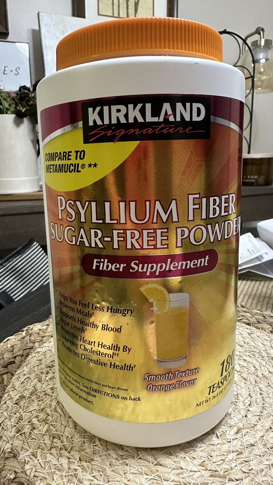 Kirkland Signature Natural Sugar Free Psyllium Fiber, 180 Doses eBay