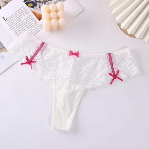 5 Pack Lot Sexy Womens Full Lace Panties Thong G string High Leg Underwear Brief - Picture 14 of 28