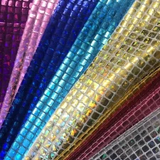 Hologram Square Sequins Fabric for Decoration and Crafts 44" Wide By The Yard