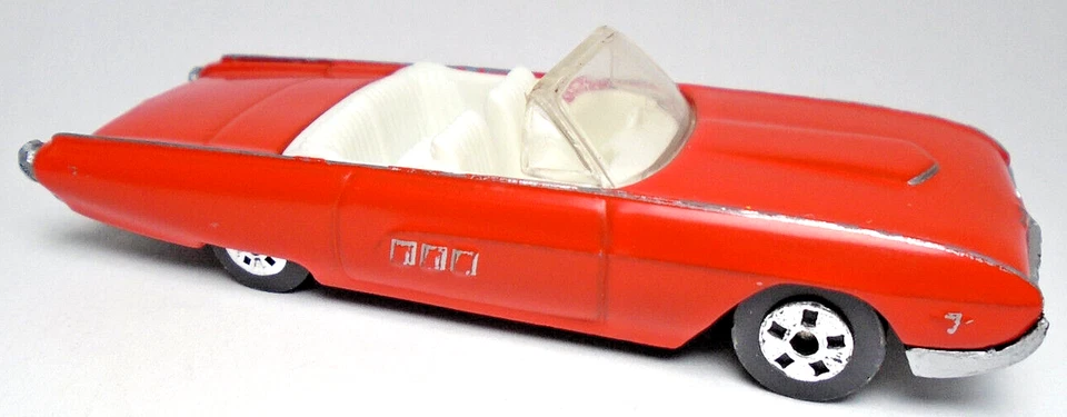 COCHE FORD THUNDERBIRD CONVERTIBLE ROJO 1:64 DIECAST 3 1/8" DISNEY FLUBBER '63 Foto 2 de 4