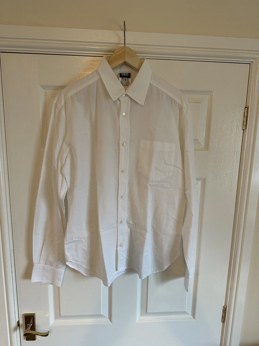 Du0026amp;G Dolce u0026amp; Gabbana Mens Retro White Shirt. Size 36 | eBay