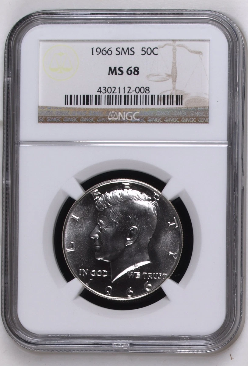 MS 68 Graded 1966 Kennedy US Half Dollars (1964-Now) for sale | eBay