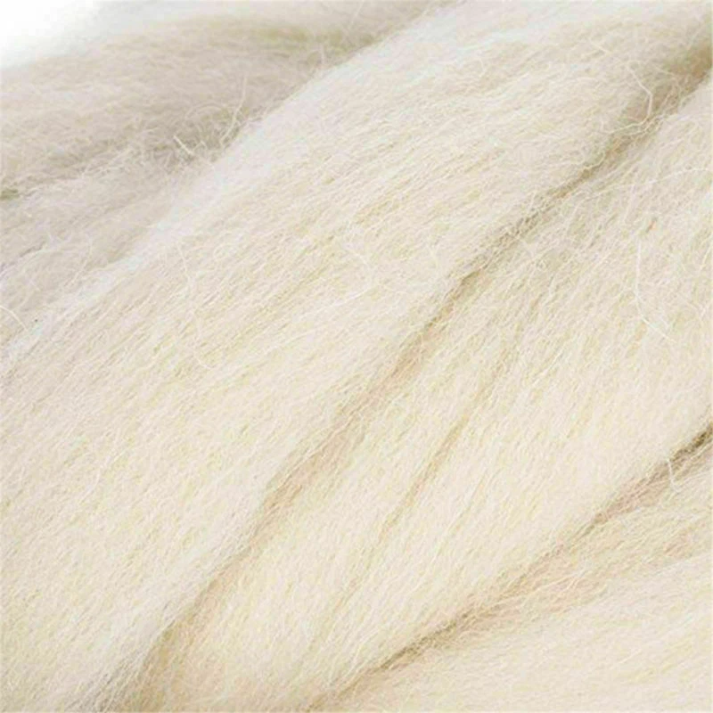 Top de fibra de lana genuina multicolor de 10 g itinerante para materiales de fieltro de aguja Foto 4 de 4