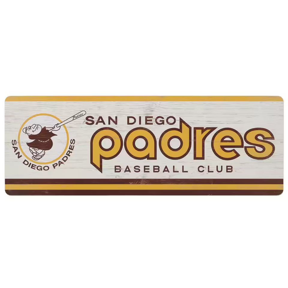 San Diego Padres MDF Wood Wall Art eBay