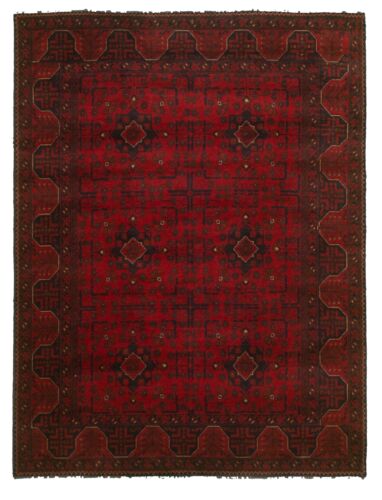 Tapis tribal traditionnel vintage noué à la main 4'11" x 6'6" tapis en laine bordée - Photo 1 sur 9