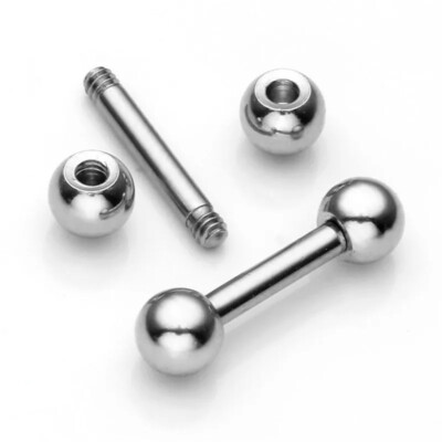 Set Di 5 Paia Orecchini A Sfera In Acciaio Chirurgico 316L, Ipoallergenici, Colorati Nero-Oro-Argento, Diametri 3-7mm, Regalo In Confezione Elegante