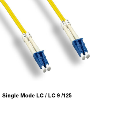 8m/26.24ft LC/LC Duplex 9/125 Single-Mode Fiber Optic Patch Cable OFNR Ethernet