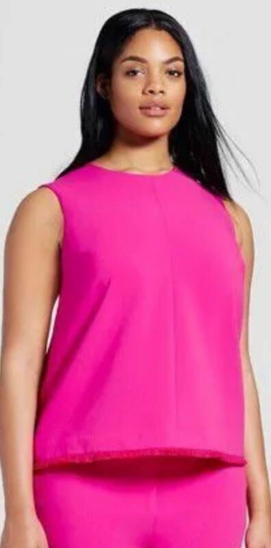 Tシャツ・カットソー VICTORIA BECKHAM Women Tunic Tops 1222KTP003534A RED NWT Victoria Beckham Target 3X Bright Pink/Fuchsia Shell