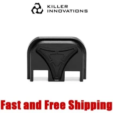 Killer Innovations Slide/Upper Cover Back Plate for Glock Gen 1,2,3,4 - Black