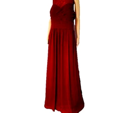 Camille La Vie Women’s Burgundy Bridesmaid Dress Plus Size