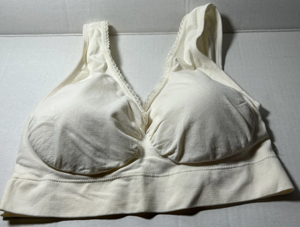 Nuevo Sujetador Genie para mujer con encaje talla 2XL almohadillas extraíbles de cáscara de huevo inalámbrico Foto 3 de 4