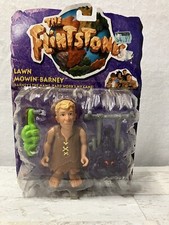 The Flintstones Lawn Mowing Barney Action Figure Sealed Mattel 1993 NOS