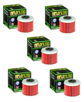 (5) HiFlo Filtro Oil Filter HF116 For Honda TRX450R ER Sportrax 2004-2014