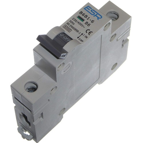B Curve 6KA Single Pole MCB, 6A - 第 1/1 張圖片